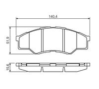 Pastiglie freno 0 986 494 425 BOSCH per TOYOTA HILUX VII Pick-up