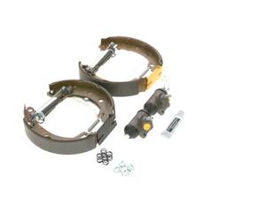 Bosch KS114 Kit Super Pro - Kit freno a tamburo posteriore - 1 set preassemblato, 2 cilindri freno a ruota, 4 ganasce freno