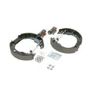 Bosch KS122 Kit Super Pro - Kit freno a tamburo posteriore - 1 set preassemblato, 2 cilindri freno a ruota, 4 ganasce freno