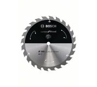 Bosch Lama Circolare A Batteria Standard Per Legno, 165 X 1,5/1 X 10, 24 Denti