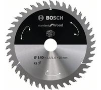 Bosch Lama Circolare Standard Per Legno 140 x 1,5 x 20 42 Denti