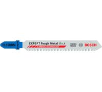 Bosch 3x Lama per seghetto alternativo EXPERT Tough Metal thick T155HHM (per Lamiere di acciaio inossidabile, Lunghezza 92 mm, Professional Accessorio Seghetto alternativo)