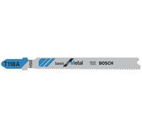 Bosch Lame per seghetto alternativo T 118 A Basic for Metal, 100 pezzi