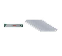 Bosch Set di 10 lame spezzabili da 18 mm (acciaio SK5 di alta qualit, custodia per 7 pezzi spezzabili)