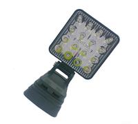 Bosch - Lampada da lavoro a 16 LED da 10,2 cm, con batteria agli ioni di litio, con porta di ricarica USB, ideale per luoghi di lavoro portatili e illuminazione esterna, colore: rosso