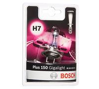 Bosch Lampadina Alogena H7 Plus 150 Gigalight, 12 V 55 W, con il 150% di Luce in più - Attacco PX26d - Confezione da 1 Lampadina
