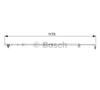 Contatto di avvertimento, usura delle pastiglie dei freni BOSCH 1 987 473 032