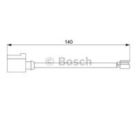 Contatto Segnalazione Usura Past. Freno/mat. D'attrito Bosch 1987474566 per Audi