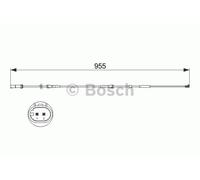 BOSCH 1 987 473 511 Sensore di usura delle pastiglie freni