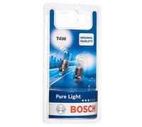 Lampada secondaria BOSCH T4W Pure Light 12V/4W, 2 Pezzo