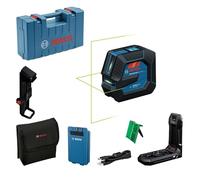 Bosch Professional GLL 20 - 22 G - Laser linea - (1 batteria BA 3,7 V agli ioni di litio 3,0 Ah XL, direttiva laser, supporto LB10, cavo USB-A su cavo USB-C, borsa)