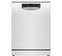 Bosch - Lavastoviglie da installazione gratuita, larghezza 60 cm, 13 servizi, silenzioso, programma rapido, terzo vassoio per posate, bianco, SMS46KW02E