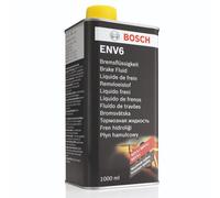 Liquido Freni Bosch ENV6, 1 L - Per veicoli con o senza freni ABS/ESP - Qualità Bosch - Compatibile con DOT 3, 4, 4 HP/LV e 5.1