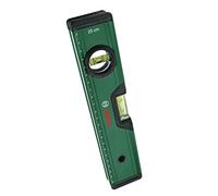 Bosch Livella a Bolla da 25 cm, Allineamento Preciso con 2 Bolle Fluorescenti per Lettura Orizzontale Verticale, Scala Metrica, Corpo in Alluminio, Paracolpi e Rivestimento Softgrip, Scanalatura a V