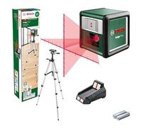 Bosch livella laser a croce Quigo Plus con treppiede (allineamento semplice a distanze uguali e variabili grazie alle marcature sulle linee, in cartone)