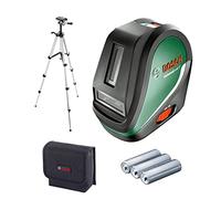 Bosch livella laser multifunzione UniversalLevel 3 con treppiede (3 linee laser incl. linea verticale a 90° per croce aggiuntiva sul soffitto e punto a piombo inferiore per allineamenti precisi)