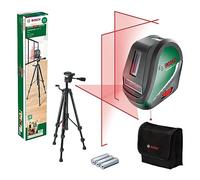Bosch livella laser multifunzione UniversalLevel 3 con treppiede (3 linee laser incl. linea verticale a 90° per croce laser aggiuntiva sul soffitto e punto a piombo inferiore per allineamenti precisi, in cartone)