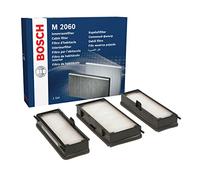 Bosch Filtro Abitacolo Standard M2060, Filtro di Ricambio - Filtra polline e polveri per un'aria più pulita all'interno del veicolo - 3 Filtri