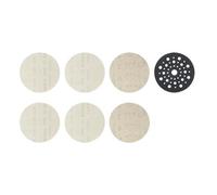 Bosch M480 Rete 125mm Levigatura Disco Starter Kit 7 Pezzi Inc Pad Saver