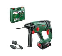 Bosch Martello perforatore a batteria UniversalHammer 18V (1 batteria da 2,5 Ah, 18 Volt System; foratura/foratura a percussione/scalpellatura; potenza del colpo da 2,0 J, SDS Plus)