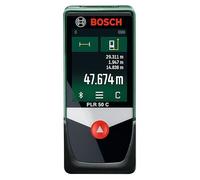 Bosch Metro Laser Distanziometro Laser PLR 50 C (misura distanze con precisione fino a 50 m, display touch, funzioni di misurazione con assistenza integrata)