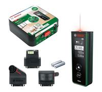 Bosch Distanziometro laser Zamo 4a generazione con 3 attacchi (misurazione facile e precisa fino a 25 m, batterie ricaricabili tramite USB-C®, con funzione di aggancio, in confezione di cartone)