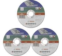 Bosch Mola Taglio Dritta, Metallo 125 x 22.23 x 2.5 mm (Confezione da 3)