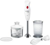 Bosch MSM24500 immersione furbos Mixx, 400 W, quattro-lame quattro Blade, in acciaio inox-gambo, Universal spezzapillole, bianco/rosso scuro