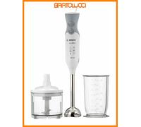 BOSCH MSM66120 FRULL.IMMERS. 600W+ACC. GAMBO INOX BIANCO/GRIGI