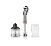 Bosch Serie 8 Frullatore a Immersione ErgoMaster MSM8M930, Potente Motore da 1500 Watt, Regolazione Dinamica della Velocità, Coltello a 6 Lame in Acciaio Inox, Accessori Inclusi, Acciaio Inossidabile