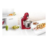 Bosch MUM58720 robot da cucina 1000 W 3,9 L Grigio, Rosso, Acciaio inox
