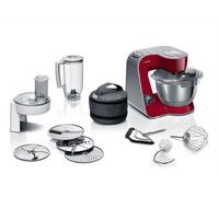 Bosch Serie 4 MUM5X720 robot da cucina 1000 W 3,9 L Rosso, Argento Bilance incorporate
