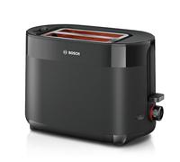 Tostapane - BOSCH - TAT2M123 MyMoment - Nero - 2 fette - centratura automatica del pane - funzioni di scongelamento e riscaldamento