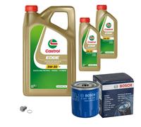 BOSCH Olfilter 7 L Castrol EDGE 5W-30 Kit Cambio Olio per Fiat