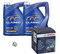 BOSCH Olio Filtro 10 L MANNOL Classic 10W-40 Per Porsche 911 993 3.8 Carrera