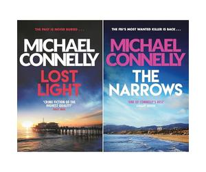 Bosch Outside the Badge Collection by Michael Connelly: Lost Light & The Narrows - Becoming a Private Investigator & a Showdown with the Poet (2-Book Set)