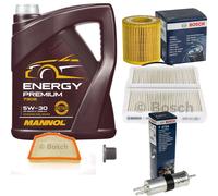 Bosch Pacchetto di Ispezione 5 L mannol Energy Premium 5W-30 per BMW Serie X3