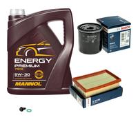 Bosch Pacchetto di Ispezione 5. L mannol Energy Premium 5W-30 per di Toyota Aygo