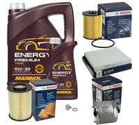 BOSCH Pacchetto Di Ispezione 6 L MANNOL Energy Premium 5W-30 Per Ford Focus III
