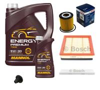 Bosch Pacchetto di Ispezione 6 L MANNOL Energy Premium 5W-30 per Mini Cooper Un