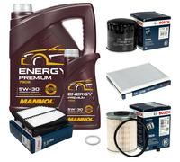 Bosch Pacchetto di Ispezione 6. L MANNOL Energy Premium 5W-30 per Suzuki Gran