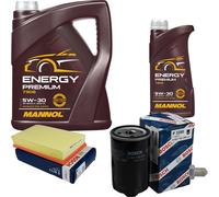 Bosch Pacchetto di Ispezione 6 L mannol Energy Premium 5W-30 per VW Fred 1.8 G60