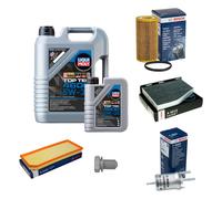 Bosch Pacchetto di Ispezione 6 L Olio LIQUI MOLY Top Tec 4600 5W-30 per VW Gold
