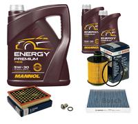 BOSCH Pacchetto Di Ispezione 7 L MANNOL Energy Premium 5W-30 Per Opel Insignia A