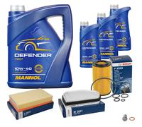BOSCH Pacchetto di ispezione 8L MANNOL Defender 10W-40 per Mercedes Classe E