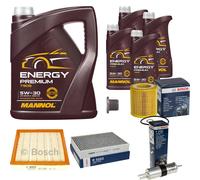 Bosch Pacchetto di Ispezione 9 L mannol Energy Premium 5W-30 per Di BMW 2 Coupé