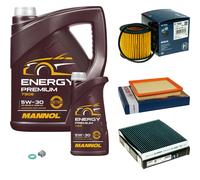 BOSCH Pacchetto di ispezione MANNOL 6L Energy Premium 5W-30 per Toyota Auris