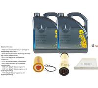 BOSCH Pacchetto di ispezione Mercedes Da 10 Litri ORIGINAL Olio 5W-40 229.5 per
