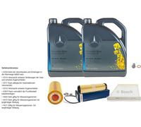 BOSCH Pacchetto di ispezione Mercedes Da 10 Litri ORIGINAL Olio 5W-40 229.5 per