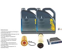 BOSCH Pacchetto di ispezione Mercedes Da 10 Litri ORIGINAL Olio 5W-40 229.5 per